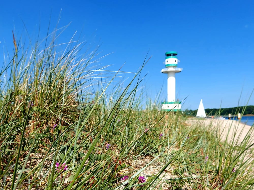 Foto zeigt den Leuchtturm in Friedrichsort